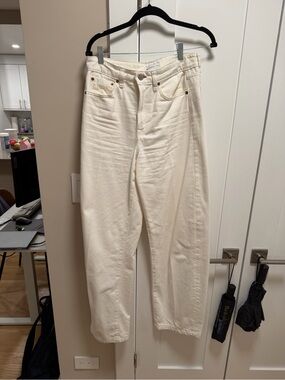 GAP Victoria Beckham Off-White Straight Jeans